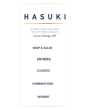 Hasuki menu