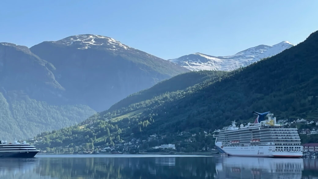 Cruise ship in Norway