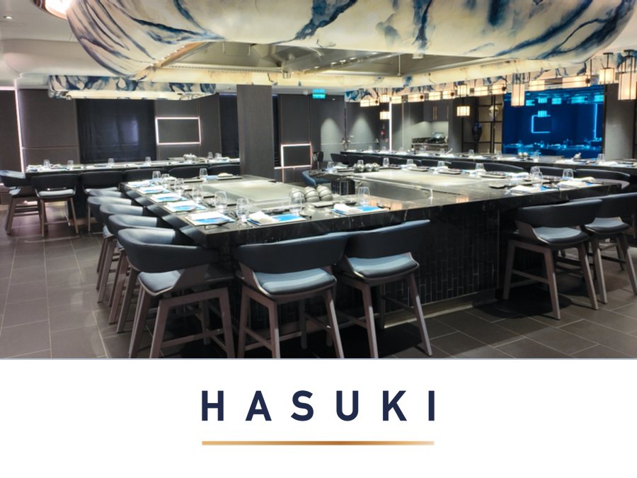 Hasuki Japanese restaurant Norwegian Cruise Line menu 2026