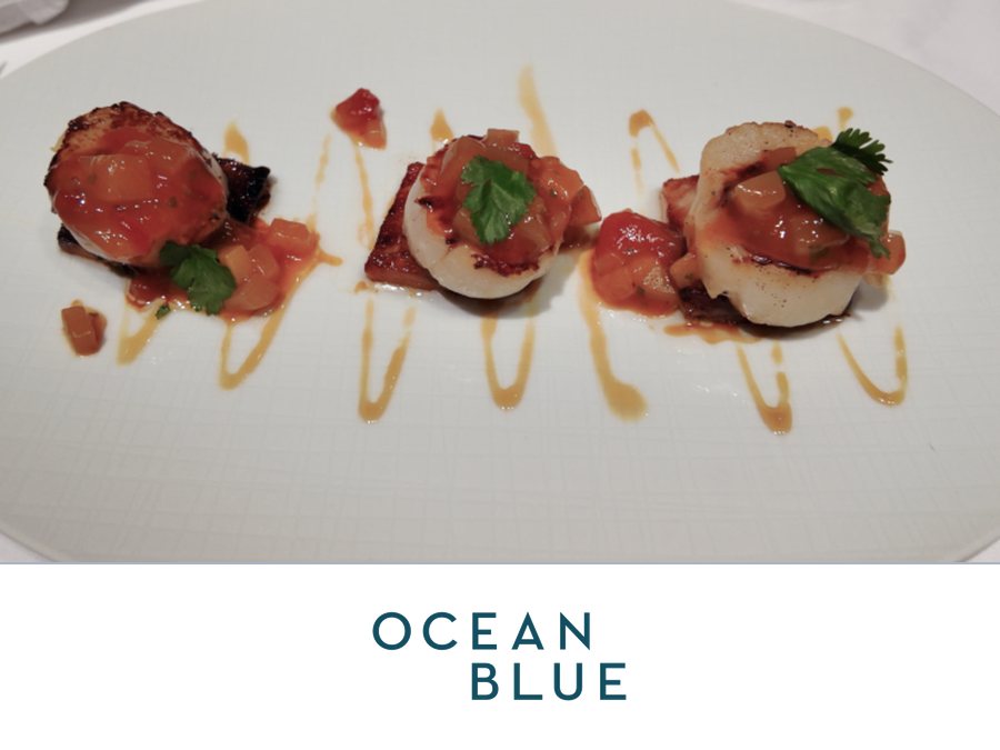 Ocean Blue seafood restaurant Norwegian Cruise Line 2026