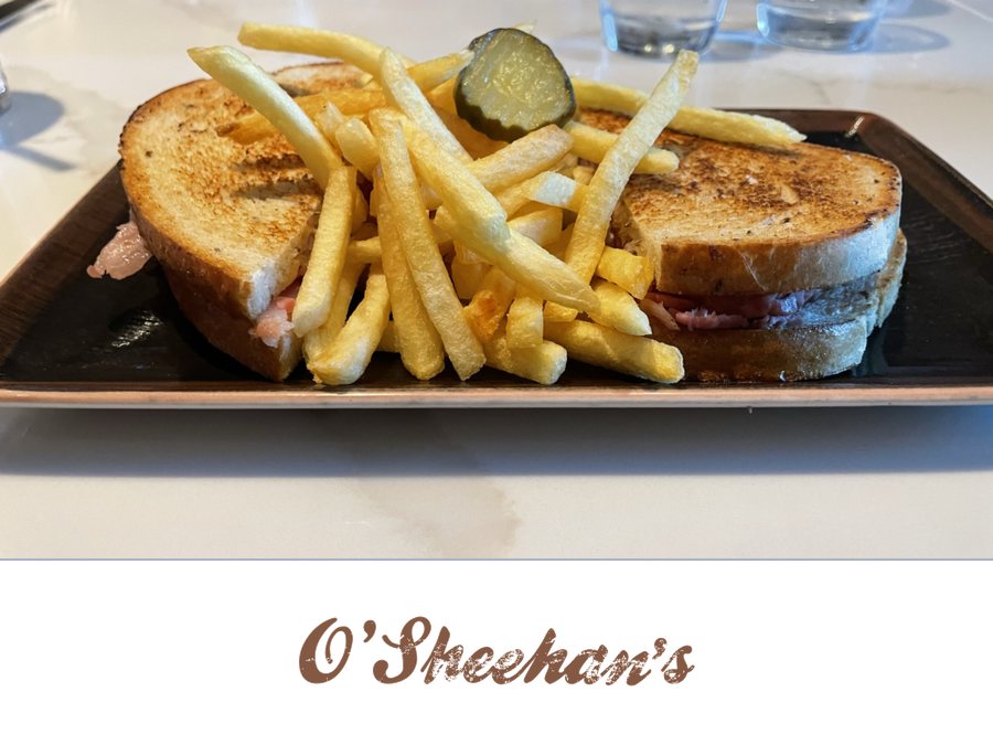 O'Sheehan's Irish pub NCL Norwegian Cruise Line menu 2025
