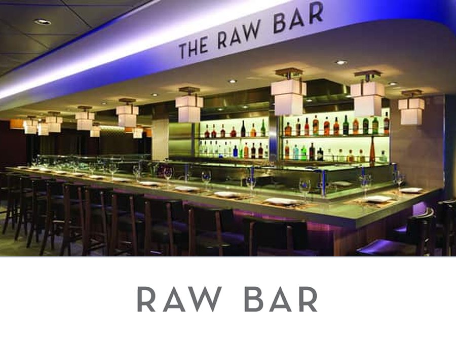 Raw Bar seafood Norwegian Cruise Line menu 2026